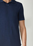 AT.P.CO Polo Yaka Slim Fit Lacivert Erkek Kazak A26432TF-