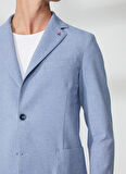 AT.P.CO Mavi Erkek Uzun Cepli Slim Fit Yazlık Ceket A262ALAN60TF240-