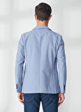 AT.P.CO Mavi Erkek Uzun Cepli Slim Fit Yazlık Ceket A262ALAN60TF240-