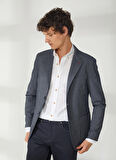 AT.P.CO Lacivert Erkek Uzun Cepli Slim Fit Yazlık Ceket A262ALAN60TF240-