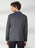 AT.P.CO Lacivert Erkek Uzun Cepli Slim Fit Yazlık Ceket A262ALAN60TF240-