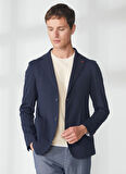 AT.P.CO Lacivert Erkek Uzun Cepli Slim Fit Yazlık Ceket A262ALAN60JR018-