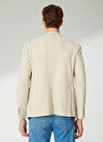 AT.P.CO Bej Erkek Uzun Cepli Slim Fit Yazlık Ceket A262ALAN60TF214-