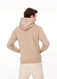 AT.P.CO Kapüşon Yaka Açık Kahve Erkek Sweatshırt A279F02PF1032-
