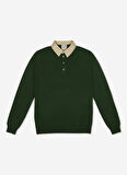 AT.P.CO Polo Yaka Slim Fit Yeşil Erkek Kazak A274A05L128-