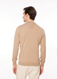 AT.P.CO Polo Yaka Slim Fit Açık Kahve Erkek Kazak A274A08EMP-