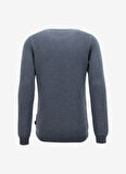 AT.P.CO Bisiklet Yaka Slim Fit Koyu Mavi Erkek Kazak A274S37COLD-