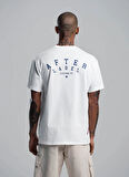 After Label Bisiklet Yaka Beyaz Erkek T-Shirt MYSENJS11/S2-_T-SHIRT UOMO