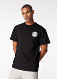 After Label Bisiklet Yaka Siyah Erkek T-Shirt MYSENJS11/S5-_T-SHIRT UOMO
