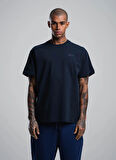 After Label Bisiklet Yaka Lacivert Erkek T-Shirt MYSENJS11/S9-_T-SHIRT UOMO