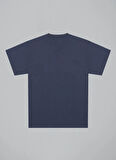 After Label Bisiklet Yaka Lacivert Erkek T-Shirt MYSENJS11/S9-_T-SHIRT UOMO