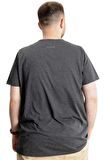 Mode XL Büyük Beden Erkek T-Shirt Basic 20031 Antramelanj