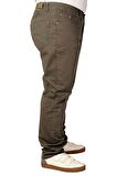 Mode XL Büyük Beden Erkek Keten Pantolon 5 Cep 21003 Haki