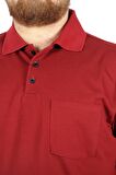 Mode XL T-Shirt Polo Yaka Cepli Klasik 20550 Bordo