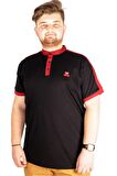 Mode XL T-shirt Polo Hkm Yaka Pike Mode Team 21556 Siyah