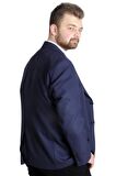 Mode XL Büyük Beden Erkek Ceket Blazer Perfetto Plus 21022 Lacivert