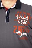 Mode XL Büyük Beden T-shirt Polo Maximum Height 21319 Füme