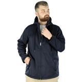  Mode Xl Büyük Beden Erkek Kapüşonlu Mont Waterproof Softshell 21235 Lacivert