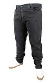 Mode XL Büyük Beden Erkek Pantolon Kot Black 21920 Füme