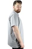 Mode XL Erkek T shirt Polo New York Throwback 22302 Gri Melanj