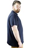 Mode XL Büyük Beden Erkek T shirt Polo MDX Club 22305 Lacivert