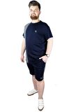 Mode XL Erkek T shirt Parçalı MD08 22134 Lacivert
