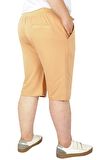 Mode XL Büyük Beden Erkek Kapri Straight Basic 20500 Bej