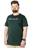 Mode XL Büyük Beden T-Shirt Baskılı Renovate 22157 Nefti
