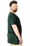 Mode XL Büyük Beden T-Shirt Baskılı Renovate 22157 Nefti
