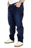 Mode XL Büyük Beden Kot Pantolon Klasik 5 Cep Lopez Blue 22926 Lacivert