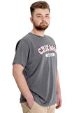Mode XL Büyük Beden Erkek T-shirt CHICAGO 23105 Antramelanj