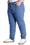 Mode XL Büyük Beden Erkek Kot Pantolon MARWEL NOCHE BLUE 22940 MAVI
