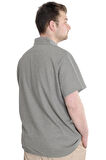 Mode XL Büyük Beden Erkek T-shirt Polo Cepli Golf WAFFLE 23320 Haki