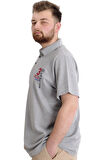 Mode XL Büyük Beden Erkek T-shirt Polo CAPTIAN 23338 Grimelanj