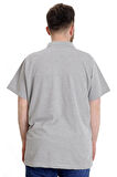 Mode XL Büyük Beden Erkek T-shirt Polo CHNGYRMD 23328 Grimelanj