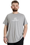 Mode XL Büyük Beden Erkek T-shirt LOST 23129 Grimelanj