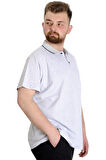 Mode XL Büyük Beden T shirt Polo Likralı Süprem Cepli 21558 Grimelanj