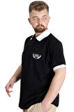 Mode XL Büyük Beden Erkek Polo T-shirt 1991 23341 Siyah