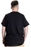 Mode XL Büyük Beden Erkek T-shirt EL CHAPO 23154 Siyah