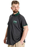 Mode XL Büyük Beden Erkek Polo T-shirt LONDON 23350 Antramelanj