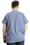 Mode XL Büyük Beden Erkek T-shirt Bisiklet Yaka WAFFLE 20033 Koyu Mavi