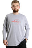 Mode XL Büyük Beden T-Shirt U.Kol Explore Further 23098 Grimelanj