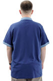 Mode XL Büyük Beden Erkek Polo Yaka T-Shirt POLO SPORT U24323 Mavi