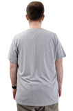 Mode XL Büyük Beden Erkek Tişört Bisiklet Yaka Baskılı Cep Detaylı T-Shirt REFUEL U24053 Grimelanj