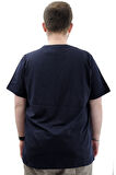 Mode XL Büyük Beden Erkek Tişört Bisiklet Yaka Baskılı Cep Detaylı T-Shirt REFUEL U24053 Lacivert