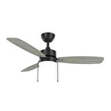 GRİ 3 KANATLI KENDİNDEN LEDLİ 111 CM ÇAP 55 WATT TAVAN VANTİLATÖRÜ