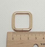 Light gold 2 cm  kare  halka