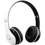 Torima P47 Extra Bass Wireless Bluetooth Kulaklık 5.0+EDR FM Radyo Beyaz