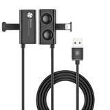Baseus Suction Cup Serisi 2.4A Oyuncu Apple iPhone Lightning Data Şarj Kablosu 1 Metre Siyah CALXP-A01