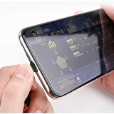 Baseus Suction Cup Serisi 2.4A Oyuncu Apple iPhone Lightning Data Şarj Kablosu 1 Metre Siyah CALXP-A01